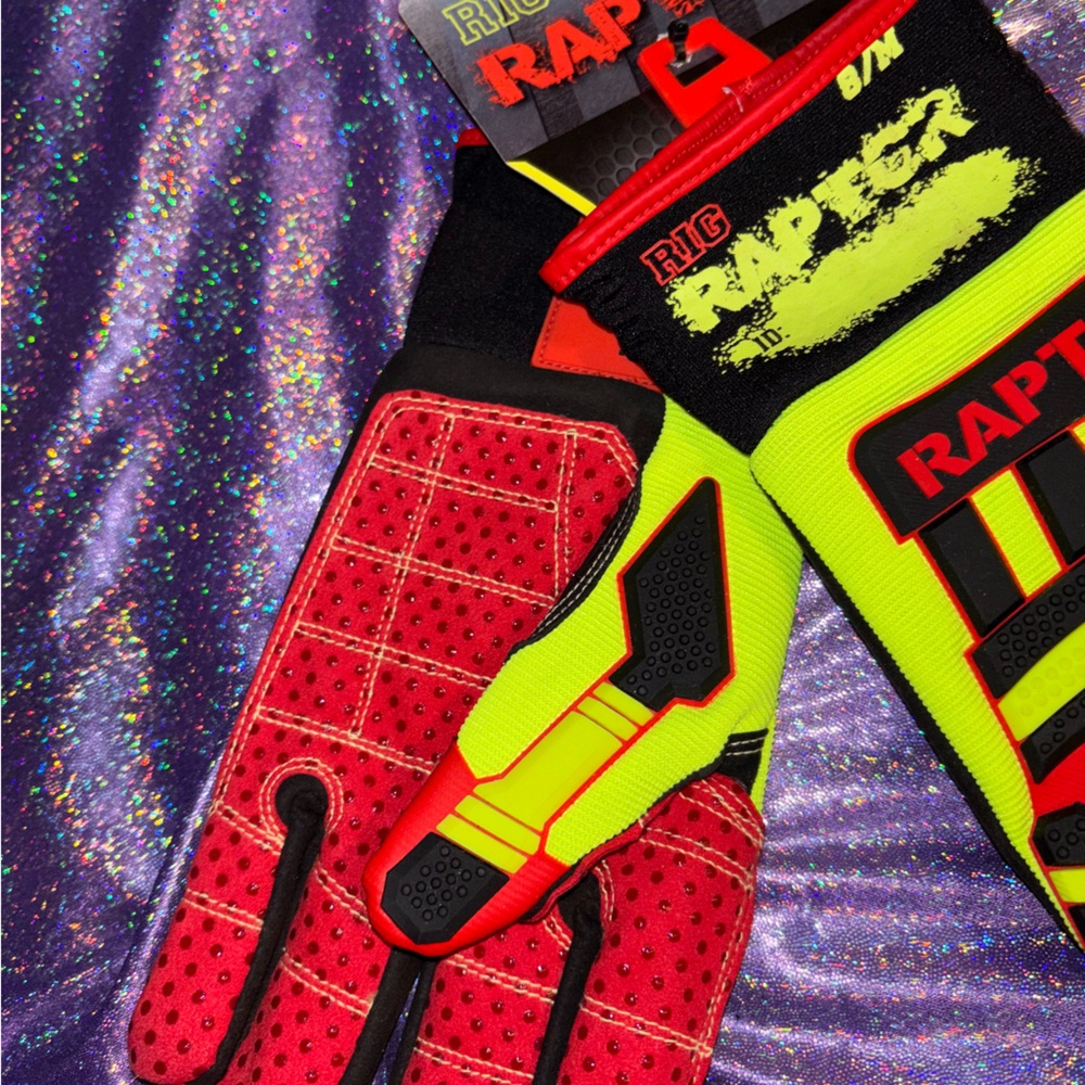 Rig Raptor Neon Work Gloves - Picture 4 of 11